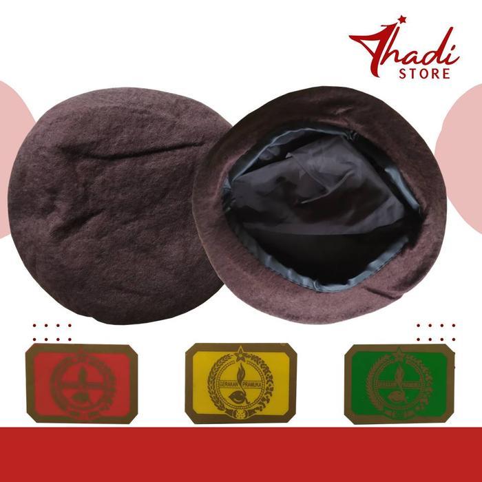 ASLI Topi Baret Pramuka Pria, Baret Premium READY STOCK