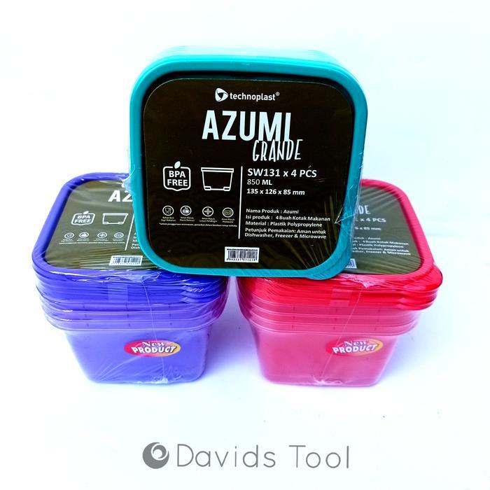 TERLARIS Kotak Makanan Toples Kulkas Set Plastik Food Container Azumi Grande READY STOCK