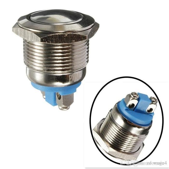 19Mm Metal Push Button Switch -Dome Button Momentary High Quality