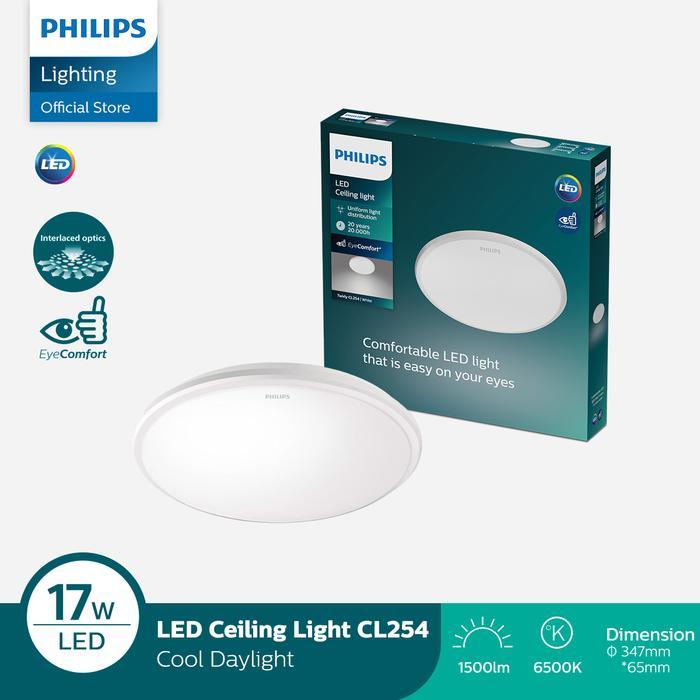 Philips Lampu Baret LED Ceiling CL254 17W 65K Putih