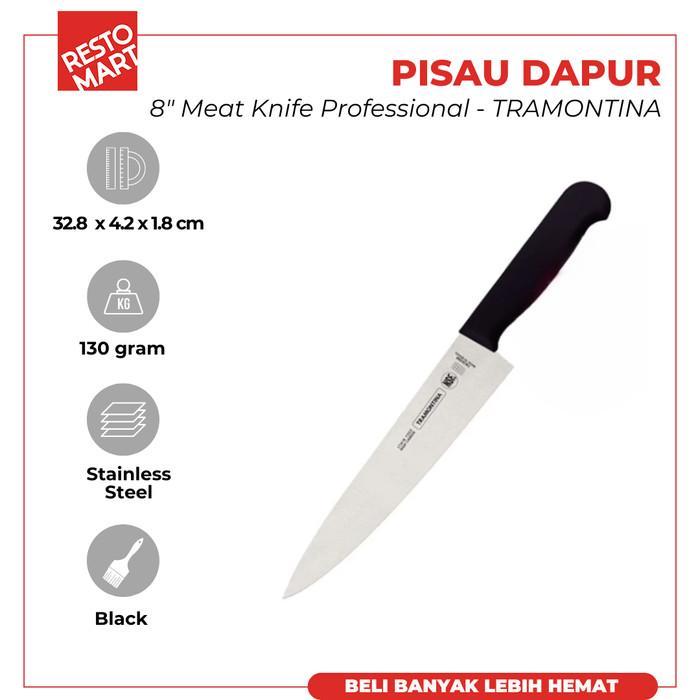 Pisau Daging / Pisau Daging 20 cm / Meat Knife Proffesional 8" TRAMONTINA Stainless Steel (1511590)