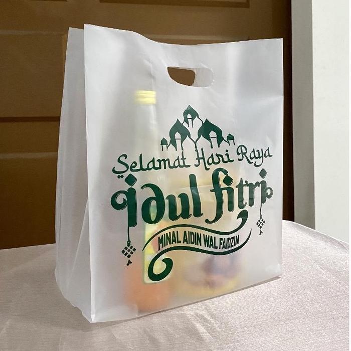 Isi 25 lembarKantong Plastik motif idul fitri Kantong plastik baju kantong plastik pakaian gamis