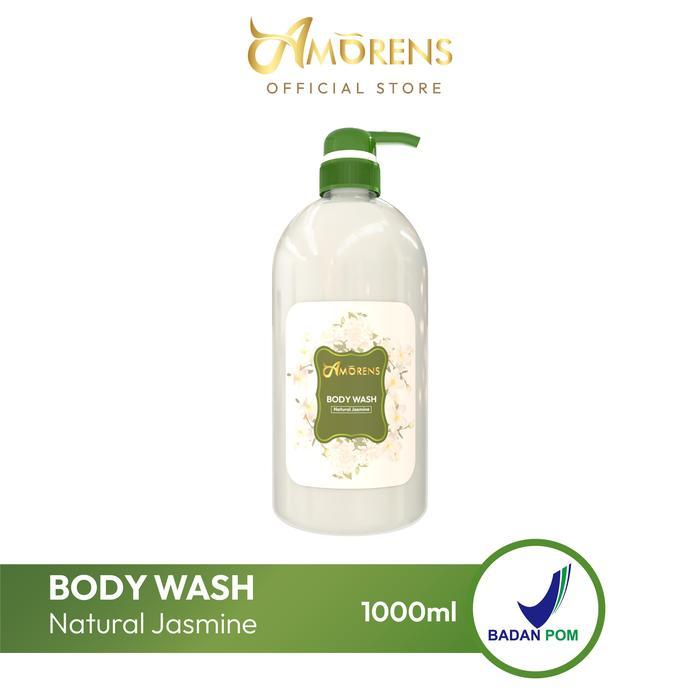 Amorens Body Wash 1000ml / Sabun Mandi Untuk Melembabkan Kulit - Aroma Natural Jasmine [1 Liter]