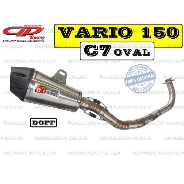 Knalpot Cld Racing Vario 150Fi Type C7 Silencer Oval Doff