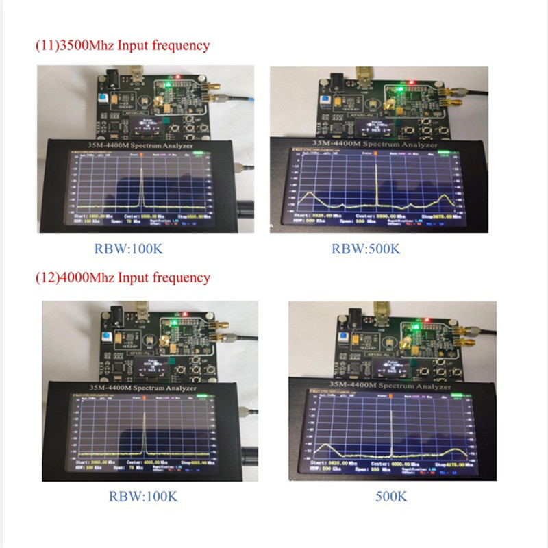 A32M Handheld Portable Spectrum Analyzer 35M4400Mhz Spectrum Analyzer Handheld Spectrum Analyzer