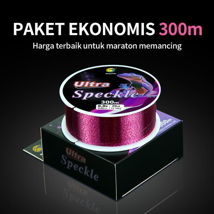 Bingolife Ultra Siluman - Senar Pancing Monofilament Nylon Jerman Grade Terbaik - Panjang 300m Warna