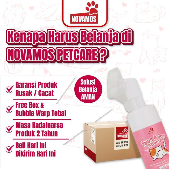 Novamos Dry Shampoo Mandi Kering Tanpa Air Tanpa Bilas Shampo Kering Kucing Sampo Kucing Dan Anjing