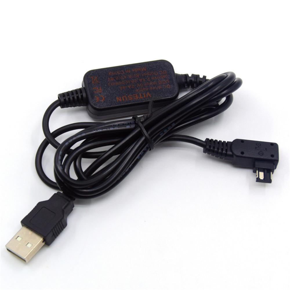 DSLR Power bank charger AC-PW10AM USB cable 8V for Sony A77 A99 A100 A200 A290 A350 A380 A390 A450
