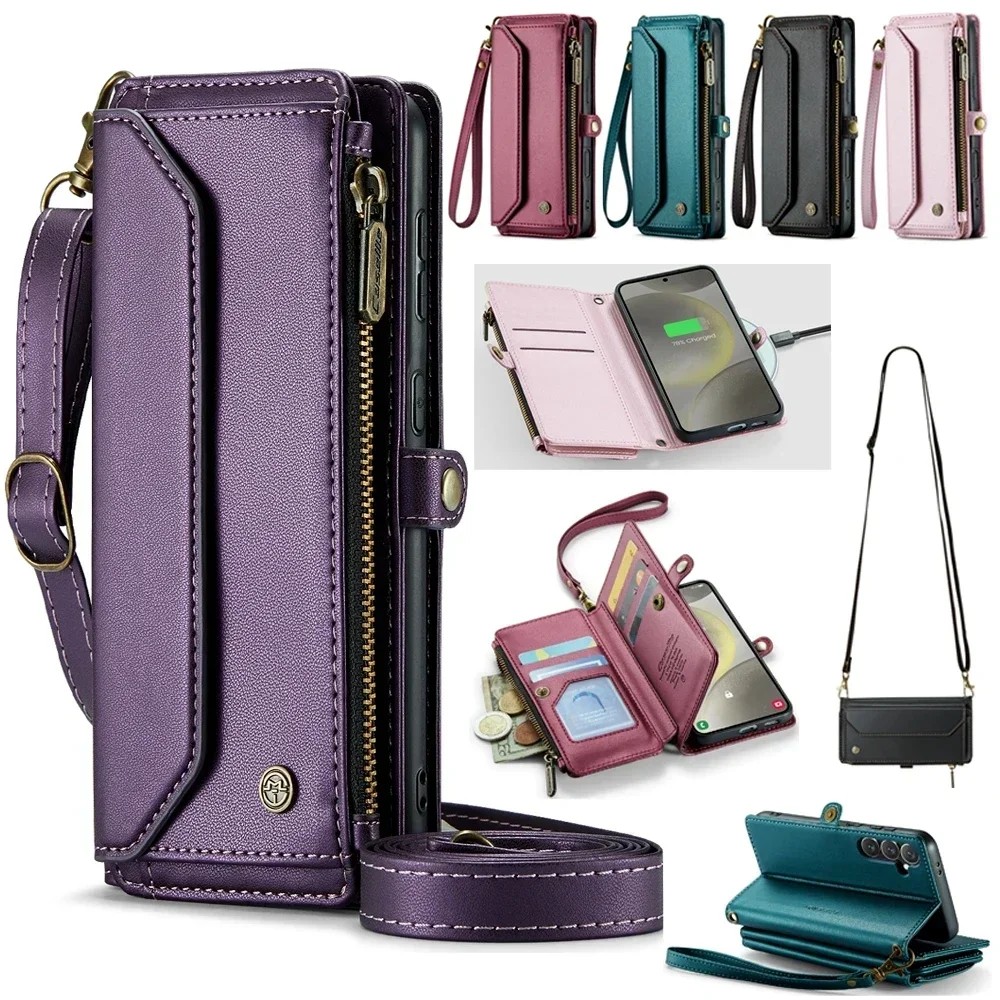 Lanyard Wallet Case for Samsung Galaxy A72 A71 A56 A55 A54 A53 A52 A52S A51A36 A35 A34 A33 A32 A30S