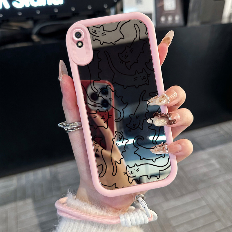 Casing Hp untuk Xiaomi Redmi 9A 9I Case Casing HP Softcase ponsel silikon Kasing lembut anti Cermin 