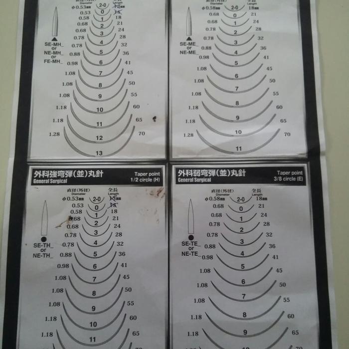 Jarum Hecting Mani /Surgical Needle From Japan Ready