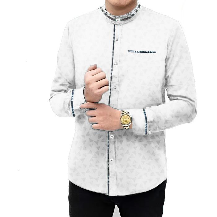 Baju Koko Pria Muslim Toyobo Micro Katun Motif Kotak Lengan Panjang M-3Xl / 22845