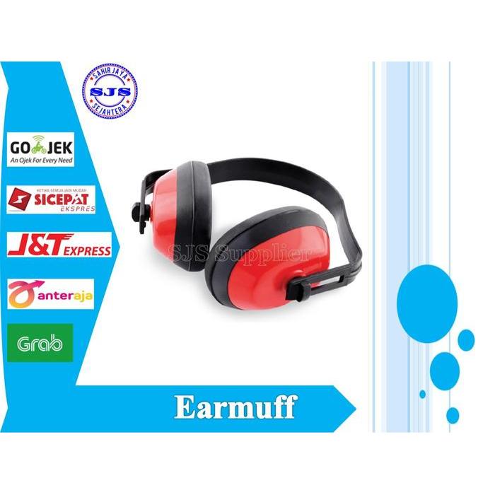 Earmuff Eco Safety Telinga Headset Plastik Peredam Suara Bising
