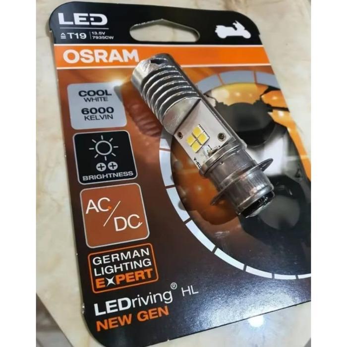 Bohlam Led Lampu Depan Motor Osram Led Ac/Dc Putih Beat Fi Esp Street Pop Mio M3 Z 125 Vario 125 Old
