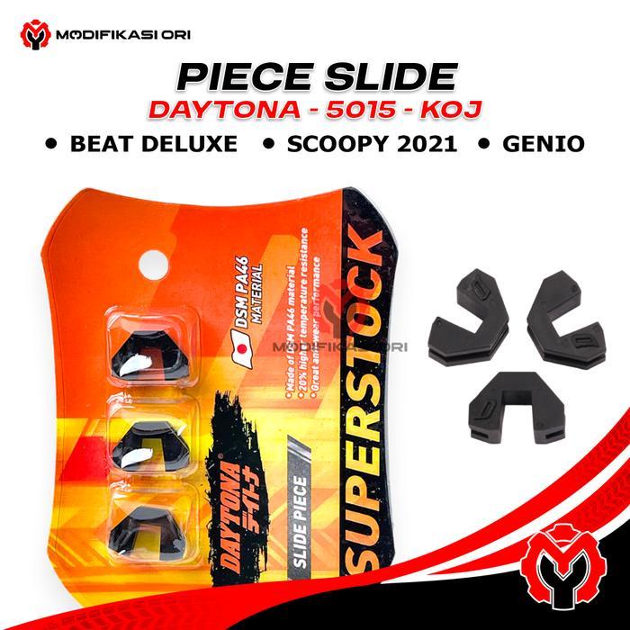 "New" Piece Slide Daytona Genio Beat Deluxe Slider Scoopy 2021 Slide Piece Daytona Genio Karet Tutup