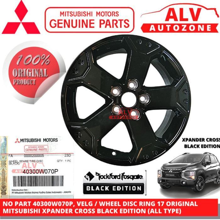 VELG RING 17 ASLI MITSUBISHI XPANDER CROSS BLACK EDITION 40300W070P