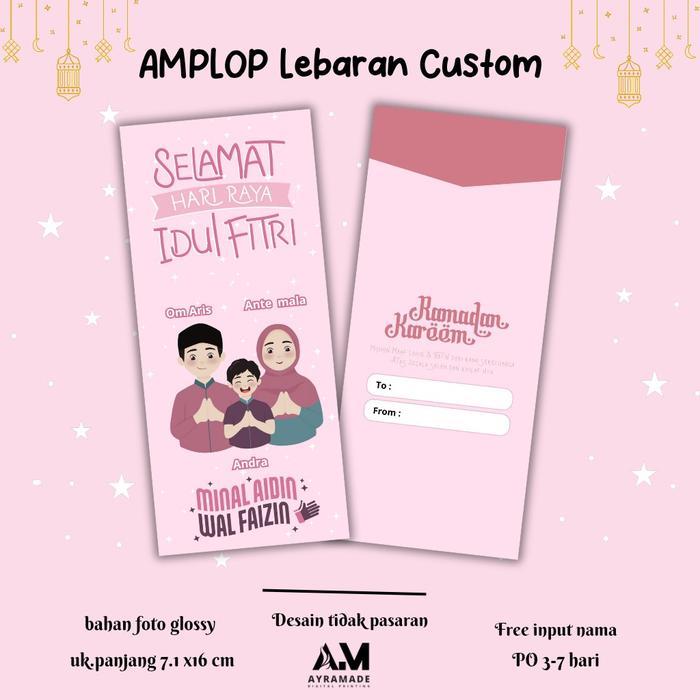 Amplop lebaran Custom / amplop lebaran unik amplop lebaran 2025