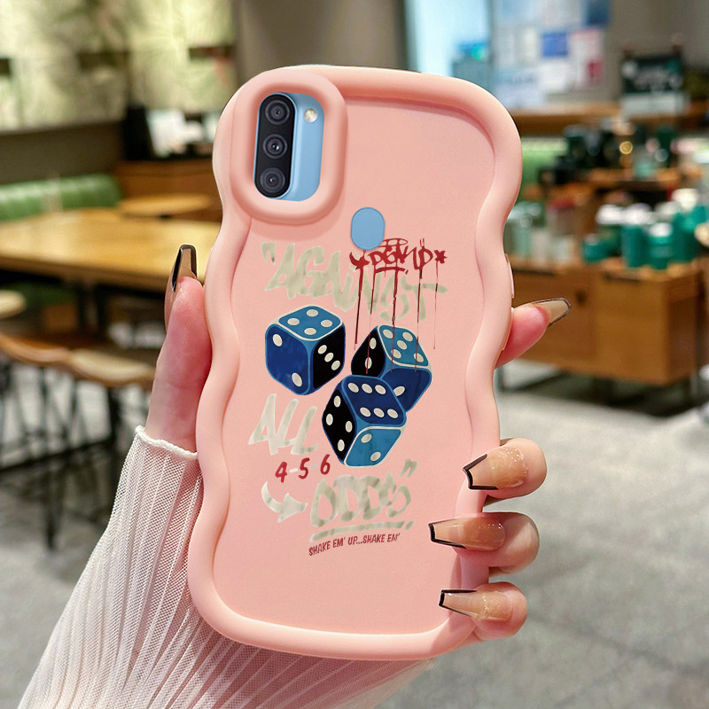 Casing Untuk Samsung A11 M11 Case Casing pola robot Kasing Kesing Cesing HP Kasing Macaron Silikon S