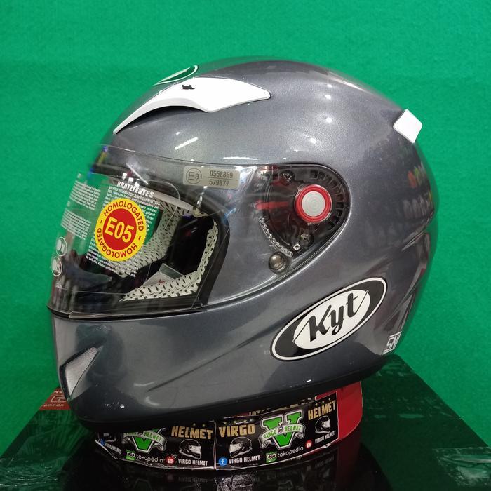 Kyt Helm C4 Tech Solid Alumunium Grey Ddring