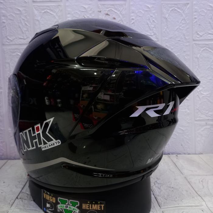 Nhk Helm R1 Max Solid Black Double VisorHelm Nhk R1 Max