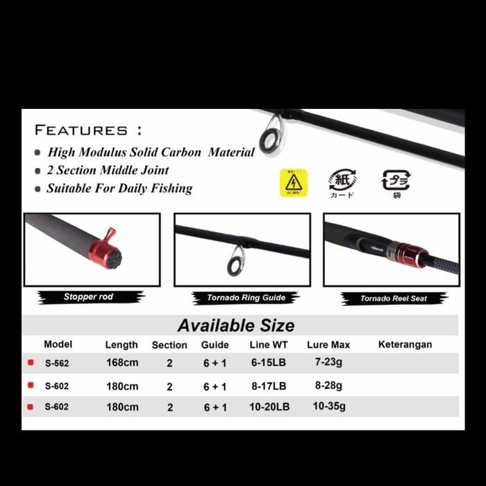 joran tornado black jack 180 solid carbon