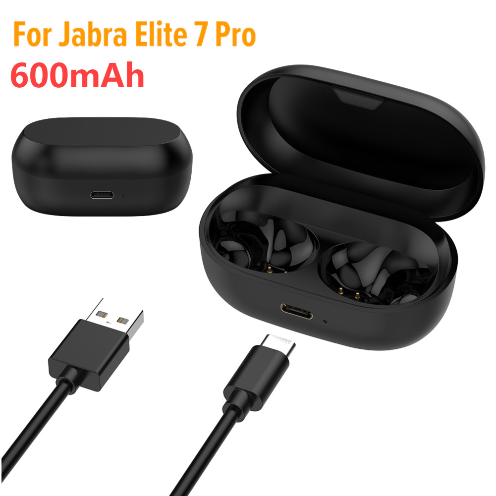 Charger Case For Jabra Elite 7 Pro Earbuds Type-C Port Wireless Charger Case Replacement Charger
