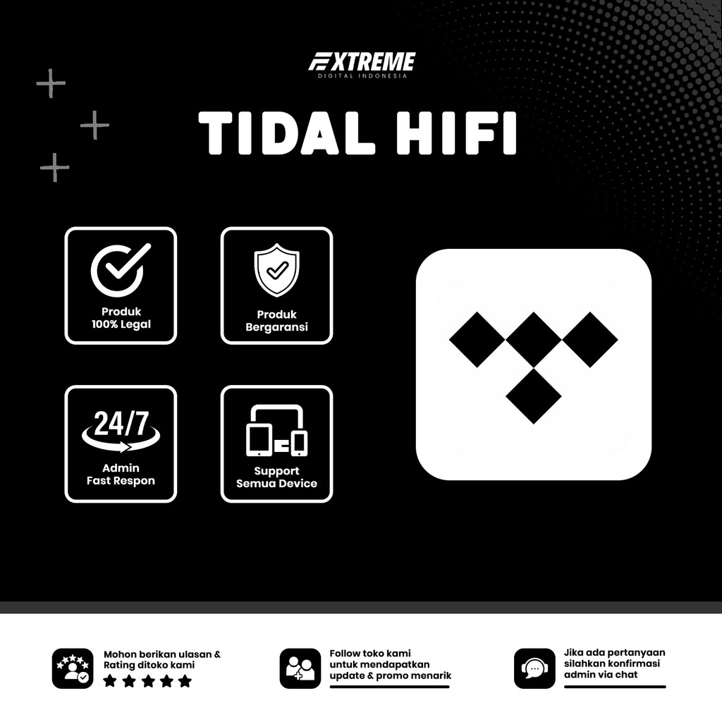 Tidal HiFi Plus 1 Bulan | Audio Lossless