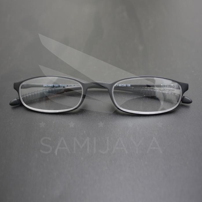 Kacamata Baca Plus Salvino Rg6037 +1.00 S/D+4.00 Plastik Lentur