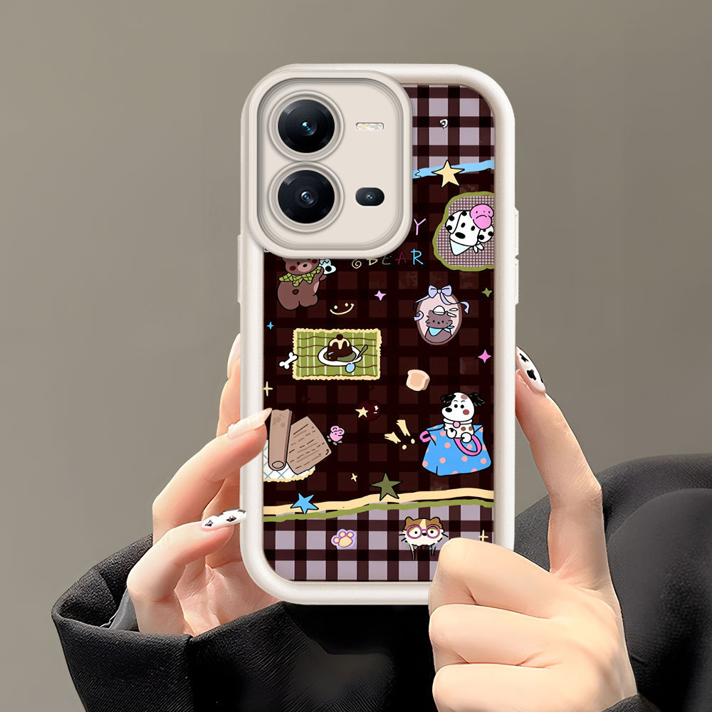 Casing Hp Untuk VIVO V25 V25E 5G Phone Case Softcase Soft Imut Kesing Kartun Cassing DXH30 6065 TY