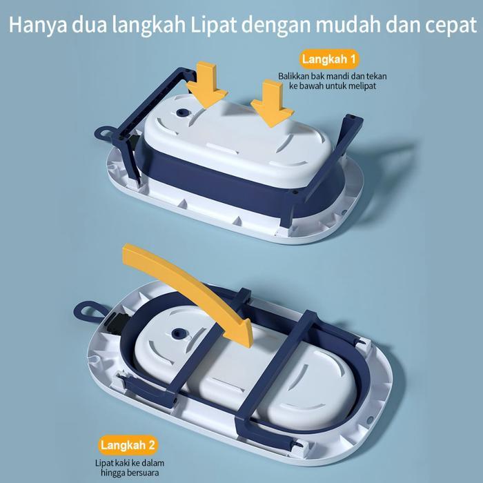 [Ready Stock] Bak Mandi Bayi / Lipat Bak Mandi Lipat Tempat Mandi Bak Bayi Mandi Lipat Bak Lipat