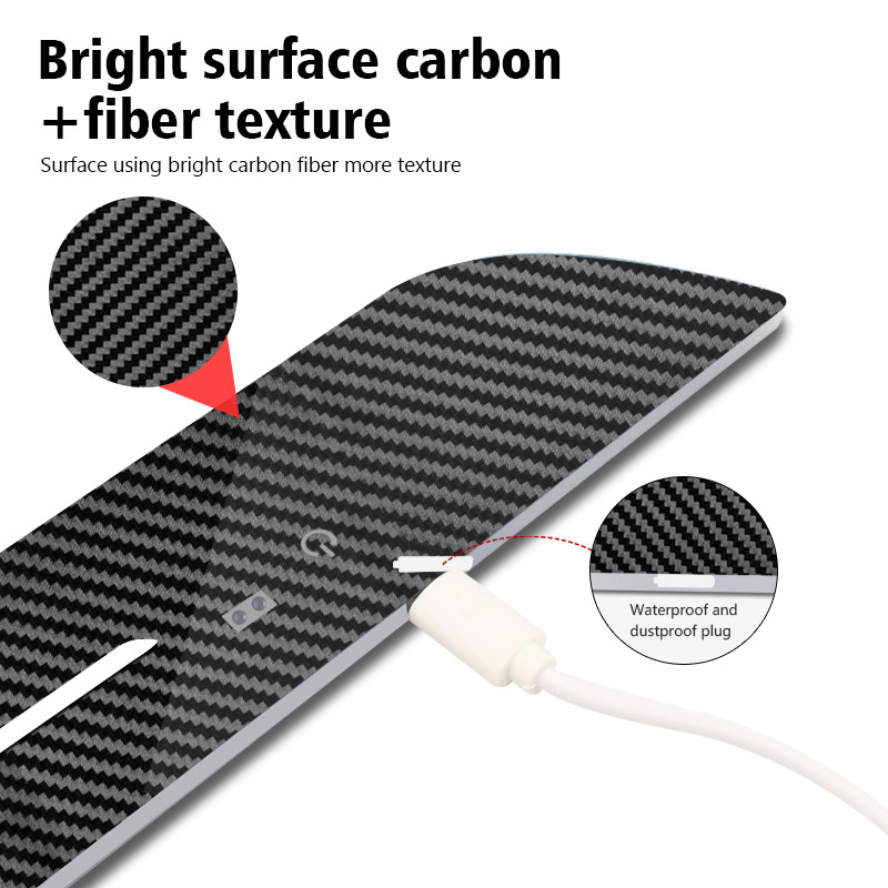 Carbon fiber Customized Car Door illuminated Sill Logo RGB Projector Lamp Wireless LED Welcome Pedal