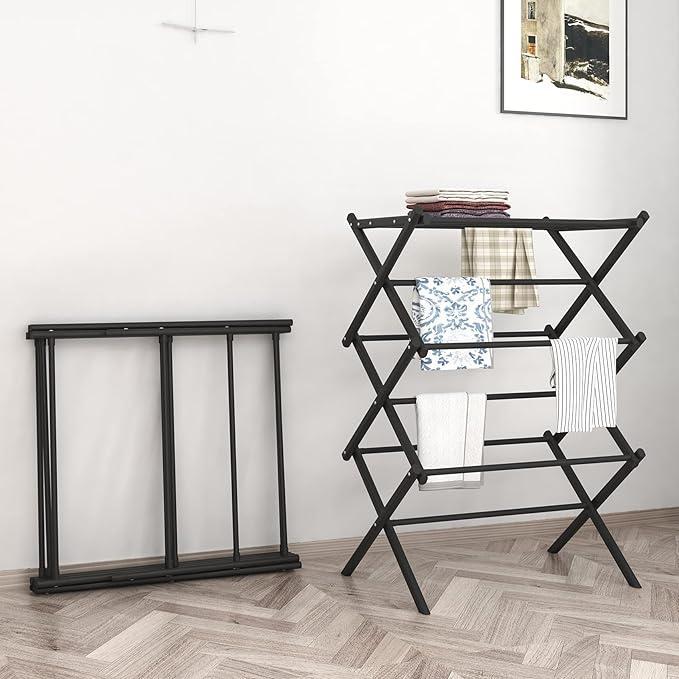 Jemuran Pakaian Besi Lipat Jemuran Baju Expandable