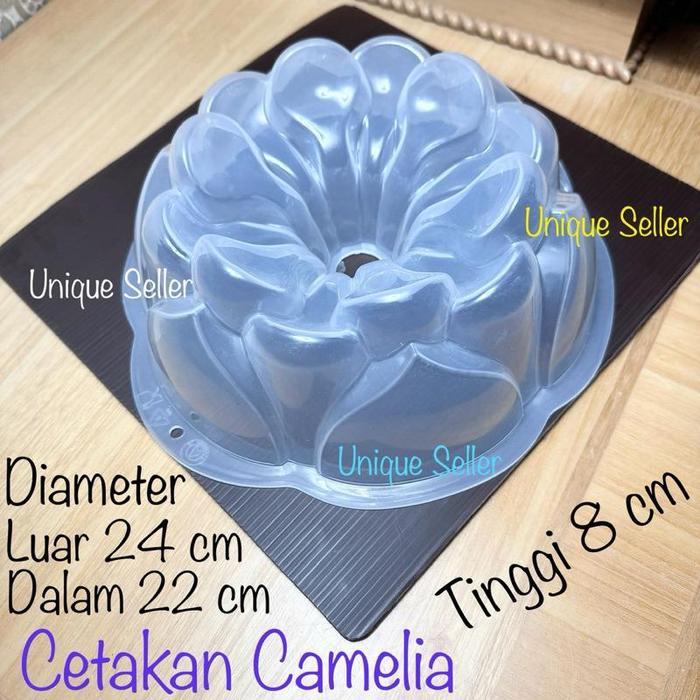1 pcs Cetakan Puding Camelia 24 cm / Cetakan Puding Pudding Agar Ager Jelly Jelli Jeli Jely Plastik