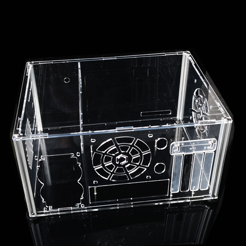 Transparent Acrylic PC Case For ATX MATX Mainboard Modify Closed Computer Case for PC Gaming Desktop
