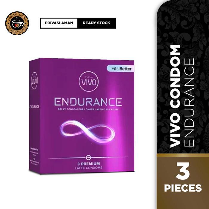 Dexie_Store Vivo Sensitif Endurance - Kondom Kontrasepsi Vivo Penambah Durasi Vivo Condoms