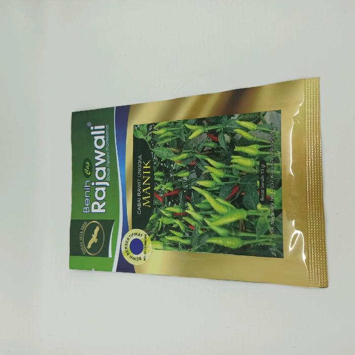 Benih bibit Tanaman Sayuran Cabe Rawit Hijau MANIK cap rajawali