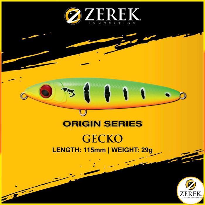 Umpan Zerek Gecko 115Mm/29G Top Water Action Wtd Lure Minnow