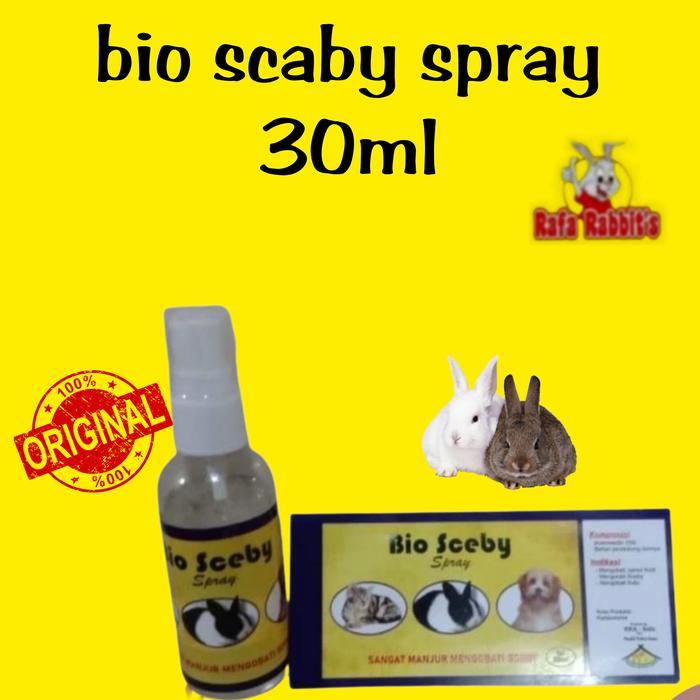 Bio Sceby Spray 30Ml Obat Scabies Untuk Kelinci Anjing Kucing Aman Untuk Kelinci Hamil Menyusui