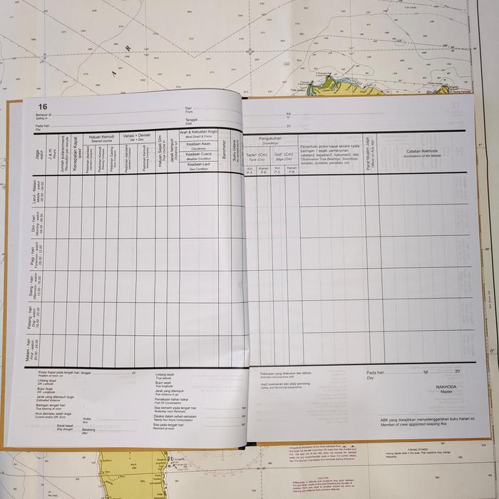 Buku Harian Kapal Untuk Dek / Deck Log Book / Buku Jurnal Deck