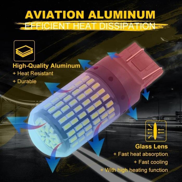 "New" LAMPU LED 7440 T20 144 TITIK SMD LED DAJAL LED MUNDUR LED SIGN SEIN