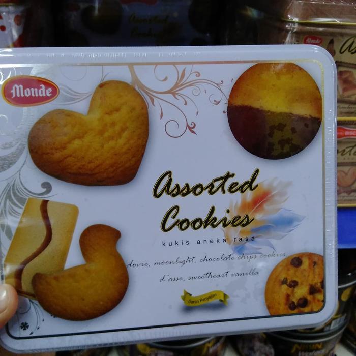 YUMMY Monde Assorted Cookies 320gr-Biskuit Kaleng-Kukis Aneka Rasa-Grosir