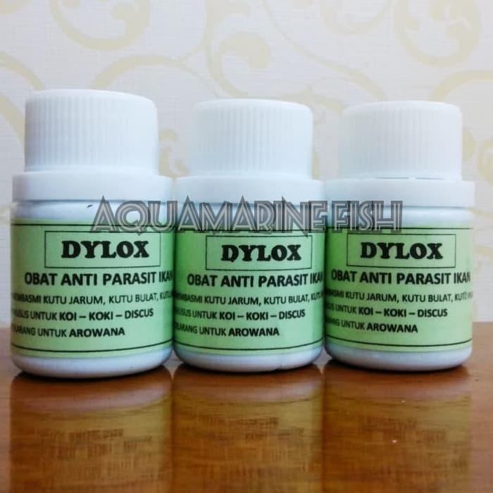 DYLOX (OBAT ANTI PARASIT OBAT ANTI KUTU IKAN HIAS) MEMBERANTAS KUTU JARUM ARGULUS KUTU JANGKAR KUTU