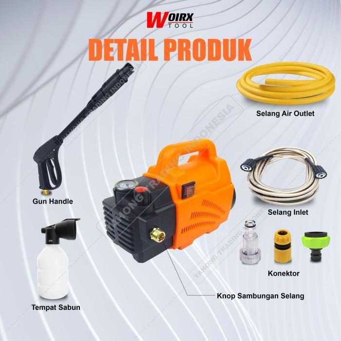 WOIRX JET CLEANER 120 BAR HIGH PRESSURE MESIN SEMPROT CUCI MOTOR MOBIL