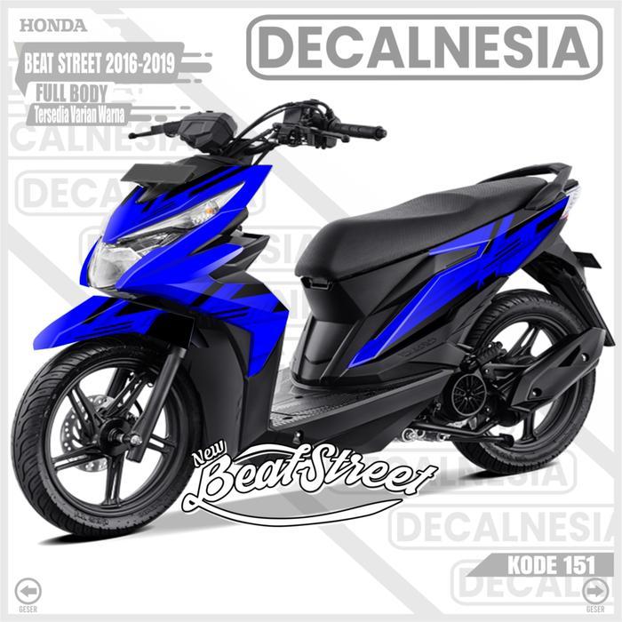 Stiker Motor Beat Street Old 2016-2019 Full Body Variasi Decal Modifikasi Kece Keren Decalnesia