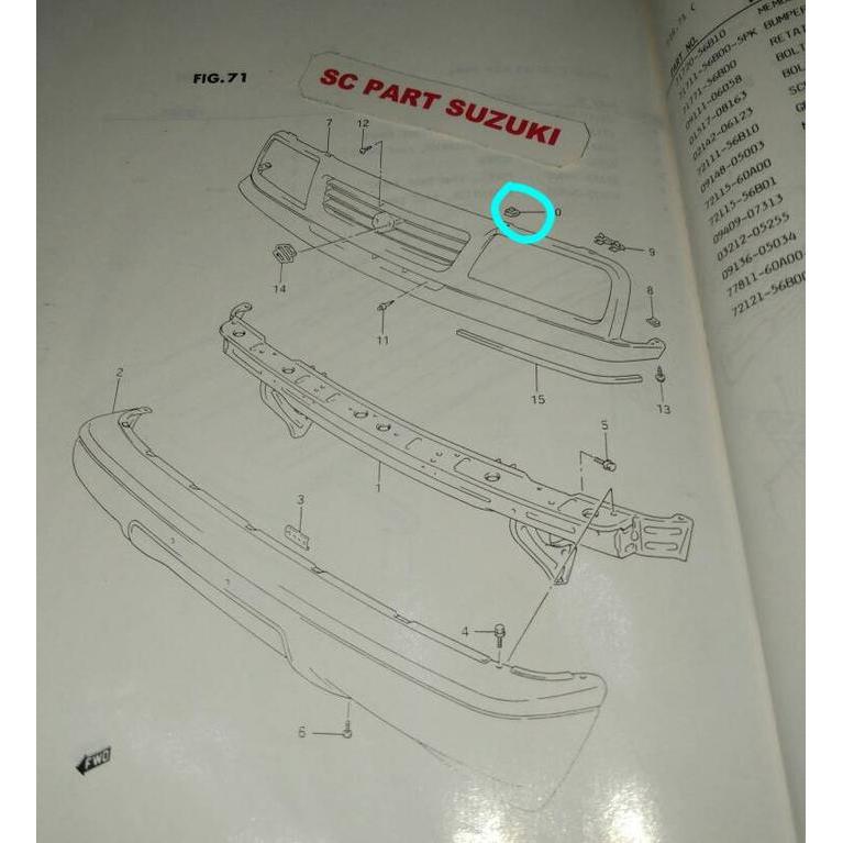 Clip kancing grill kecil suzuki vitara escudo sidekick. news