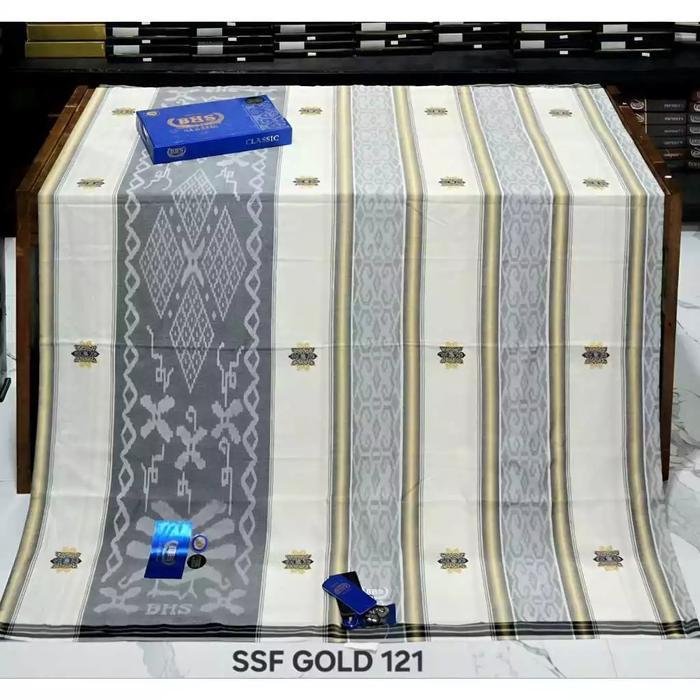 BHS Promo Sarung BHS Classic Skt Songket Gold Asli Desain Klasik & Kualitas Terbaik Bahan Songket