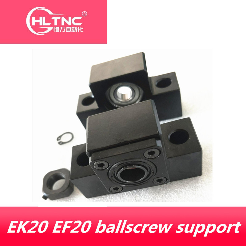 PROMO HARI INI EK20 EF20 ballscrew support match SFU2505 / SFU2510/SFU2504/DFU2505/SFE2525 ballscrew