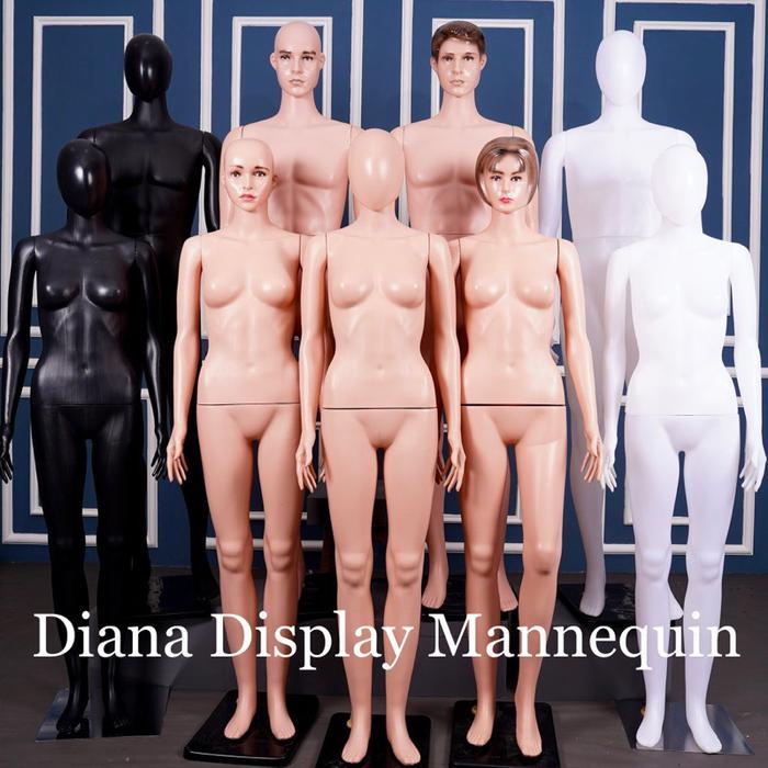Manekin Fullbody Wanita Atau Pria Plastik - Patung Baju Wanita Atasan Dan Bawahan - Celana Panjang -