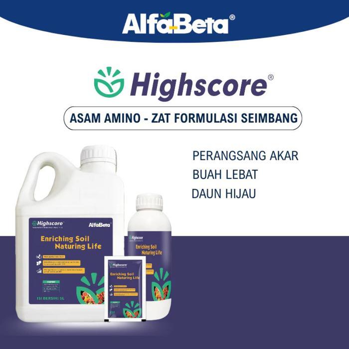 AlfaBeta Highscore Pupuk Asam Amino 250ML - 500ML Perangsang Akar Buah Lebat Daun Hijau Zat
