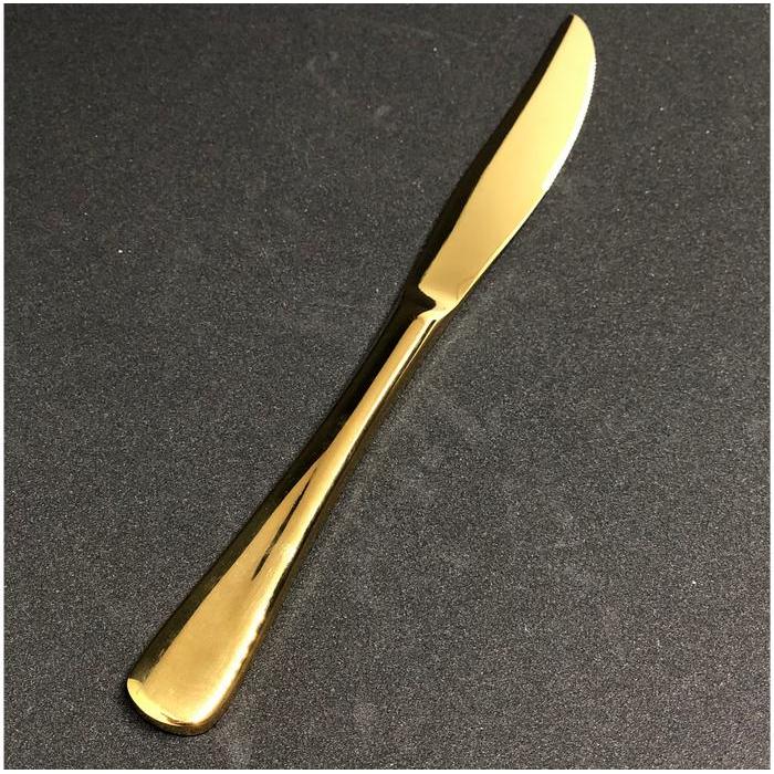 Pisau Makan Cafe - Steak Knife - Gold Warna Emas